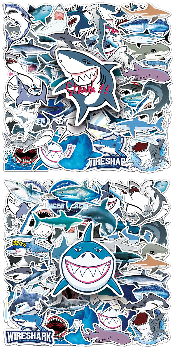  サメ ステッカー5