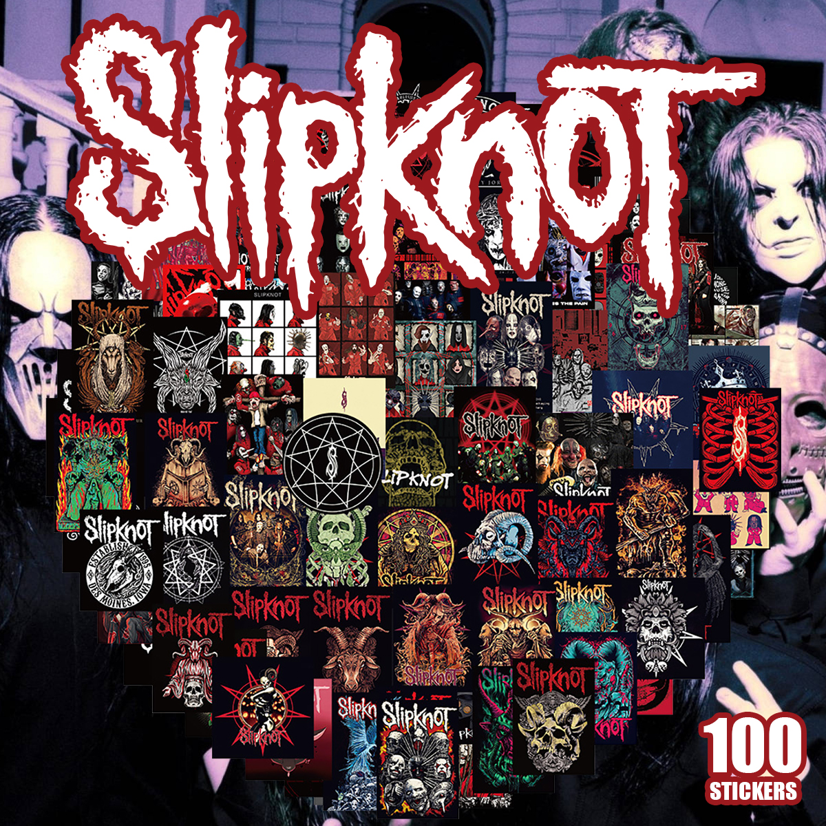 Slipknot スリップノット ステッカー 100枚セット PVC 防水 シール