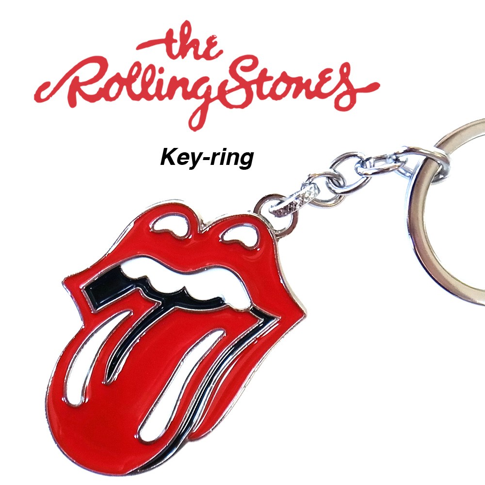 THE ROLLING STONES ロゴ キーホルダー ローリングストーンズ キーリング アクセサリー ファッション小物