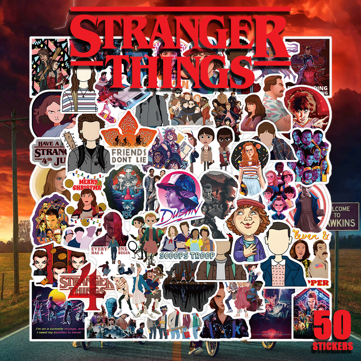  ストレンジャーシングス ステッカー1