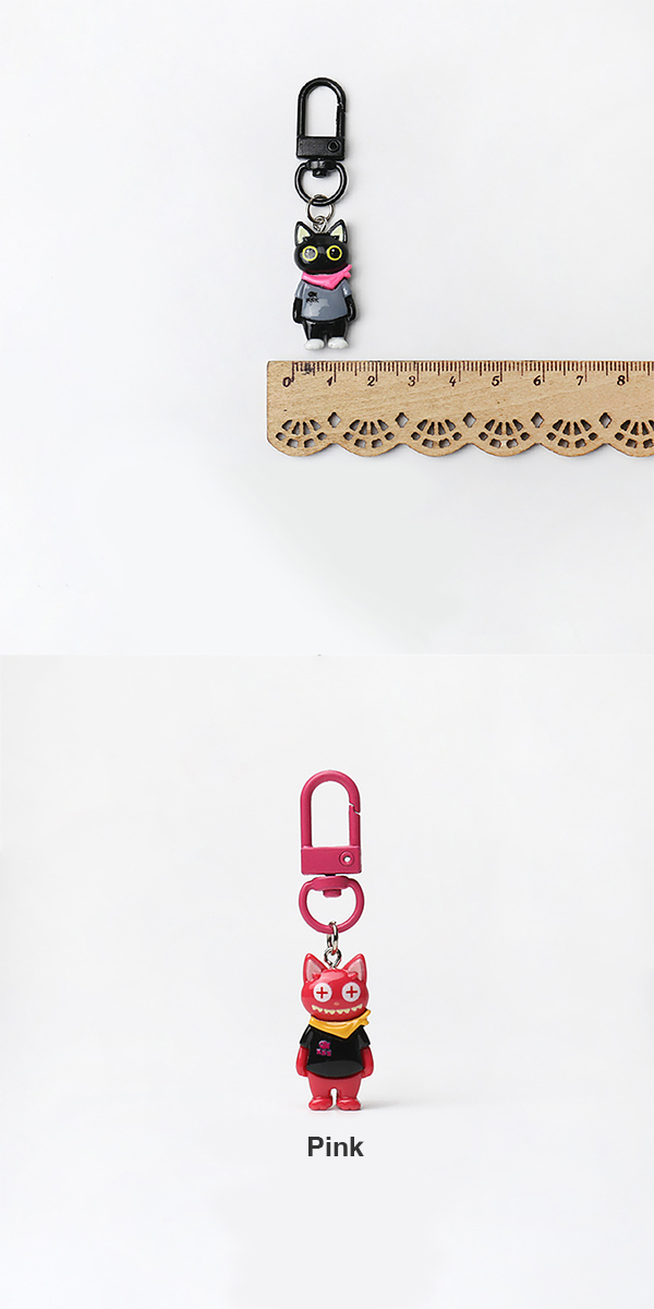 ストリート キャット ミニ キーホルダー 5種セット ねこ 猫 ネコ T