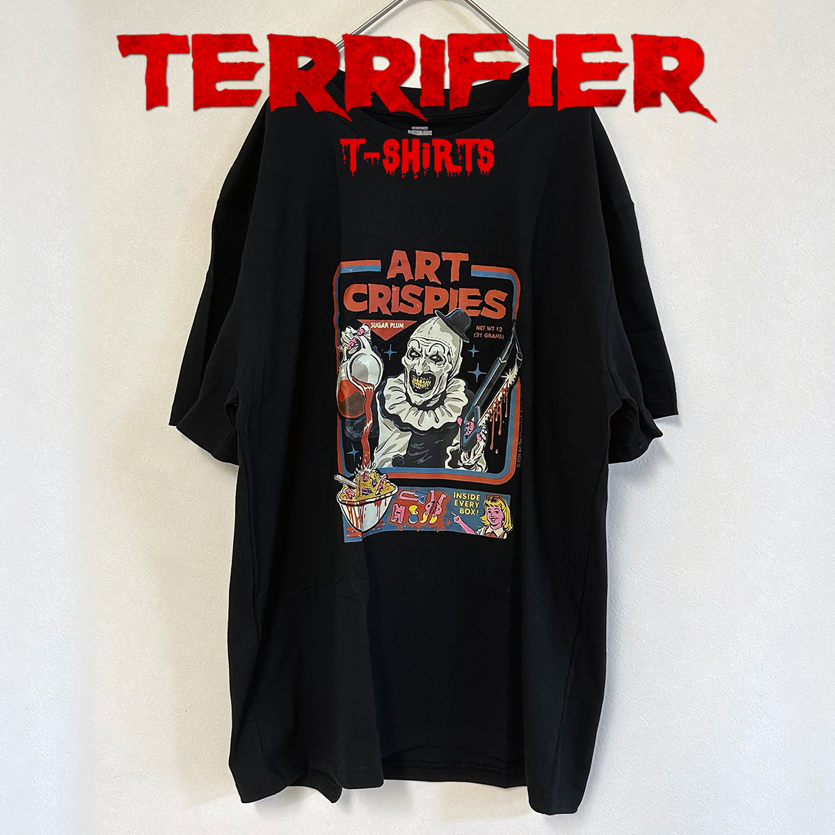 テリファー Tシャツ ブラック Terrifier アート ティーシャツ ホラー