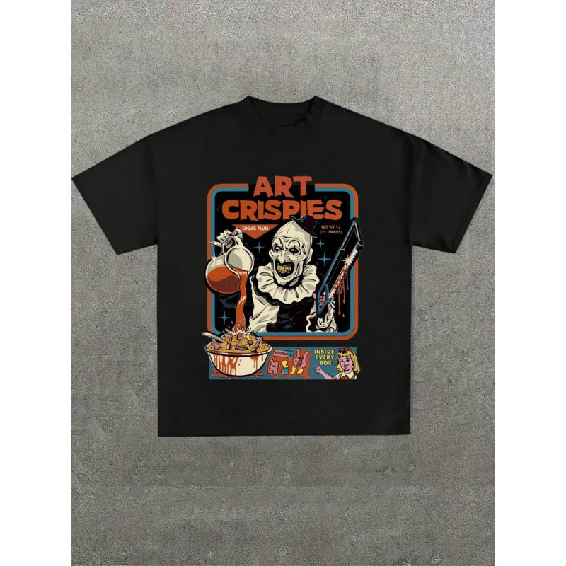 テリファー Tシャツ ブラック Terrifier アート ティーシャツ ホラー
