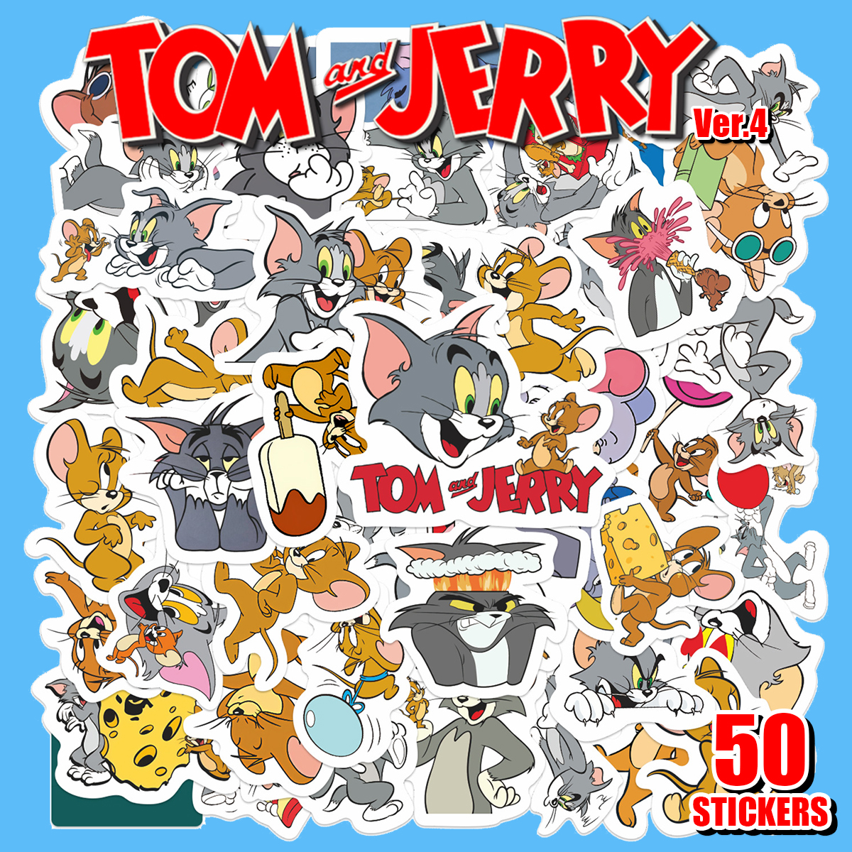 トム&ジェリーVer.4 ステッカー1