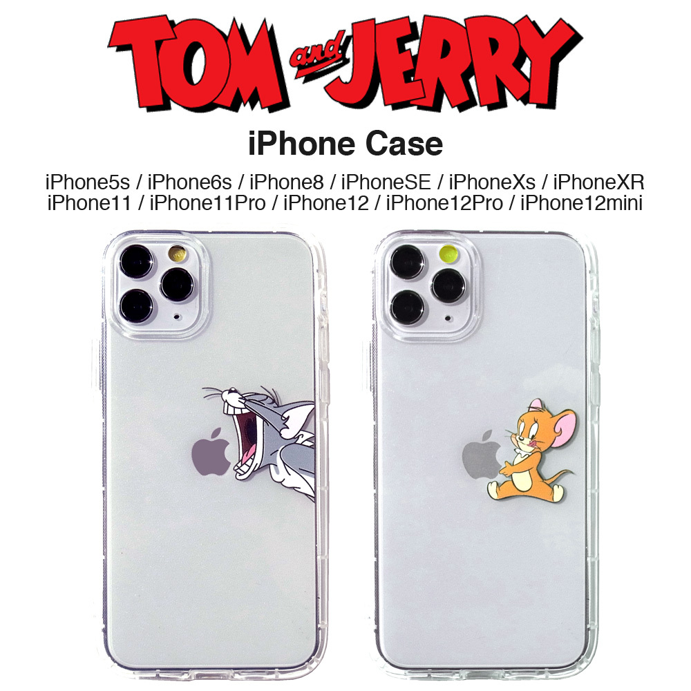 トムとジェリー iPhone クリアケース iPhone14 iPhone13 iPhone12 iPhone11 iPhoneSE2  iPhoneXs iPhoneXR 各サイズ対応 アイフォンケース :tomjerry-ise-01:LUPO 通販 