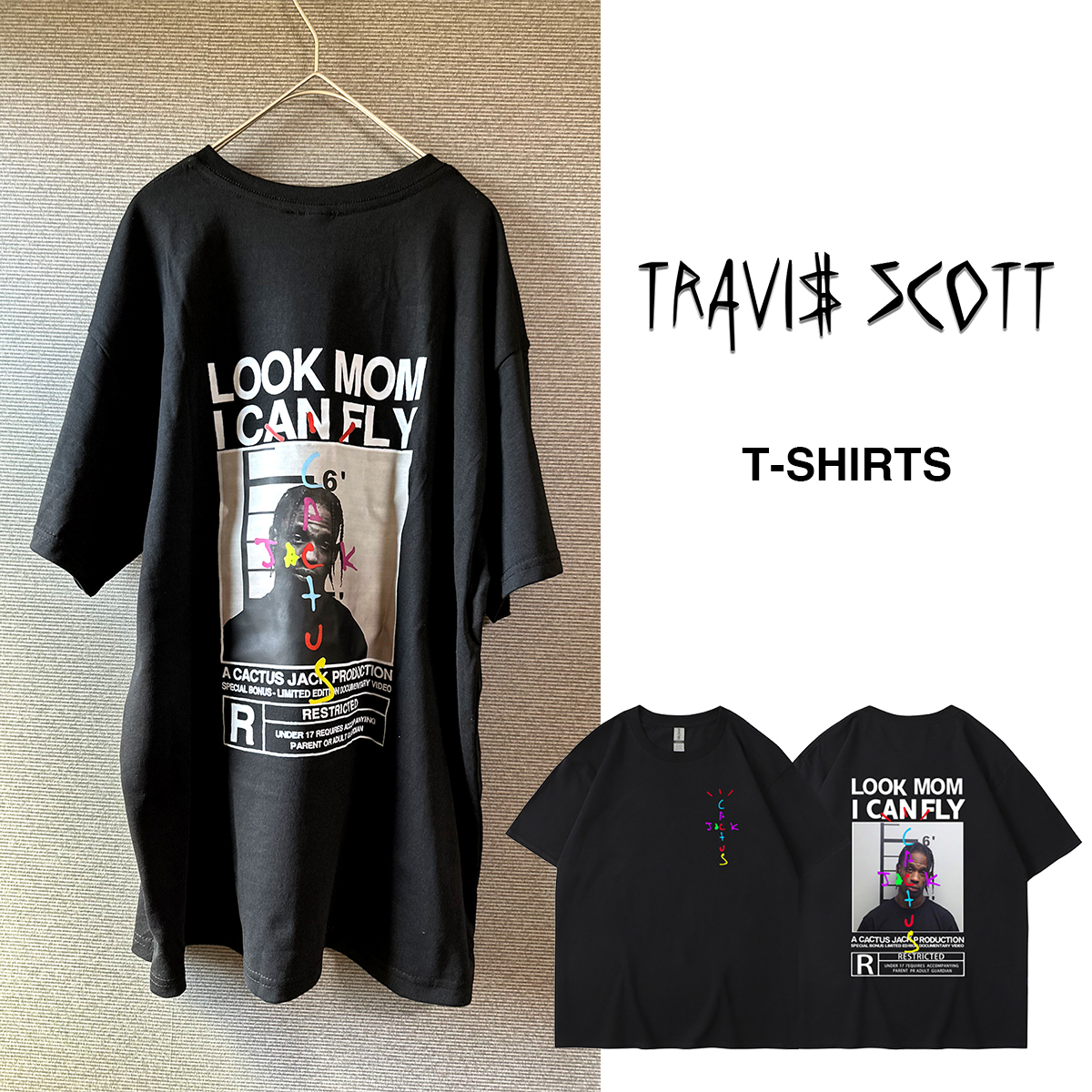 Travis Scott トラヴィススコット Tシャツ SALE トラヴィススコット Tシャツ ブラック Travis Scott フォト