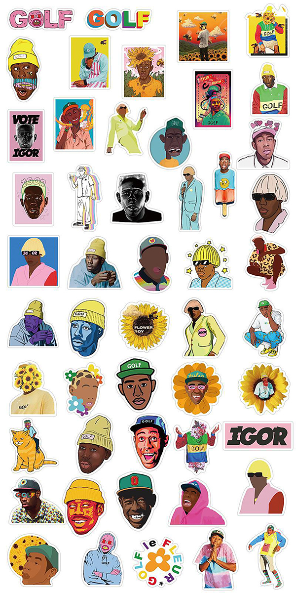 Tyler The Creator ステッカー 50枚セット PVC 防水 シール タイラーザ