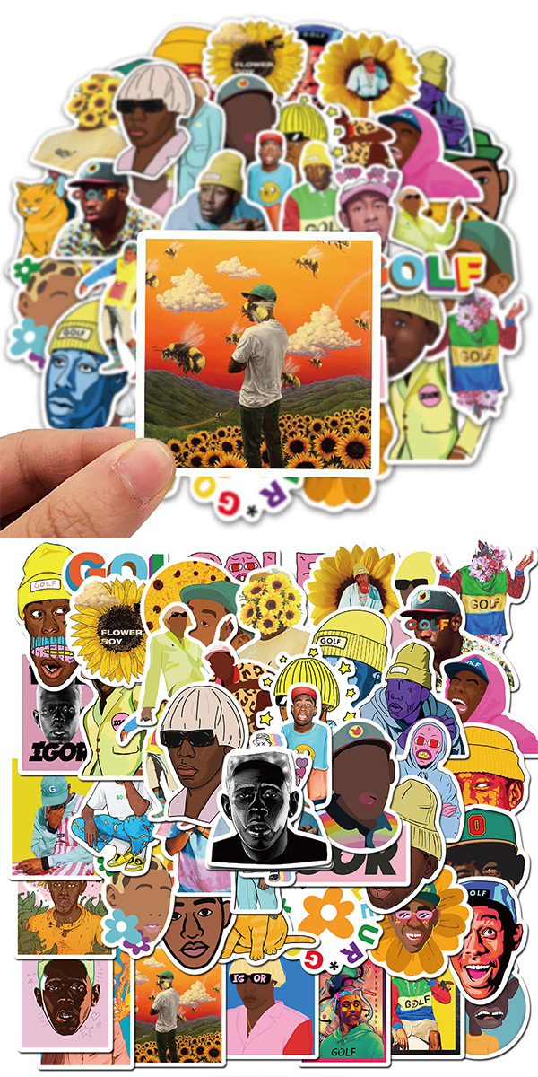 Tyler The Creator ステッカー 50枚セット PVC 防水 シール タイラーザ
