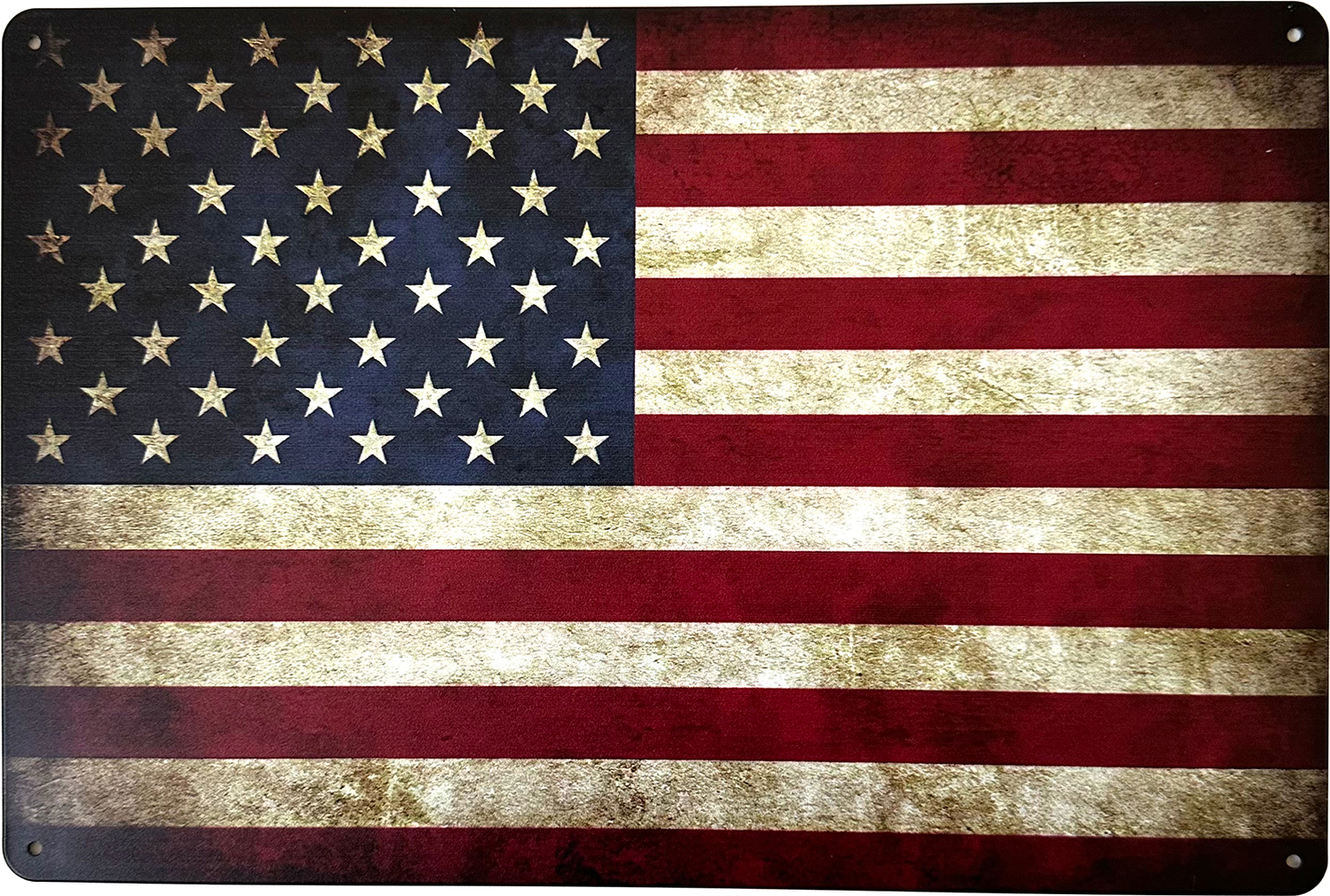 アメリカ国旗 ブリキ看板 20cm×30cm 星条旗 USA アメリカン雑貨 サインボード サインプレート バー レストラン｜lupo｜02