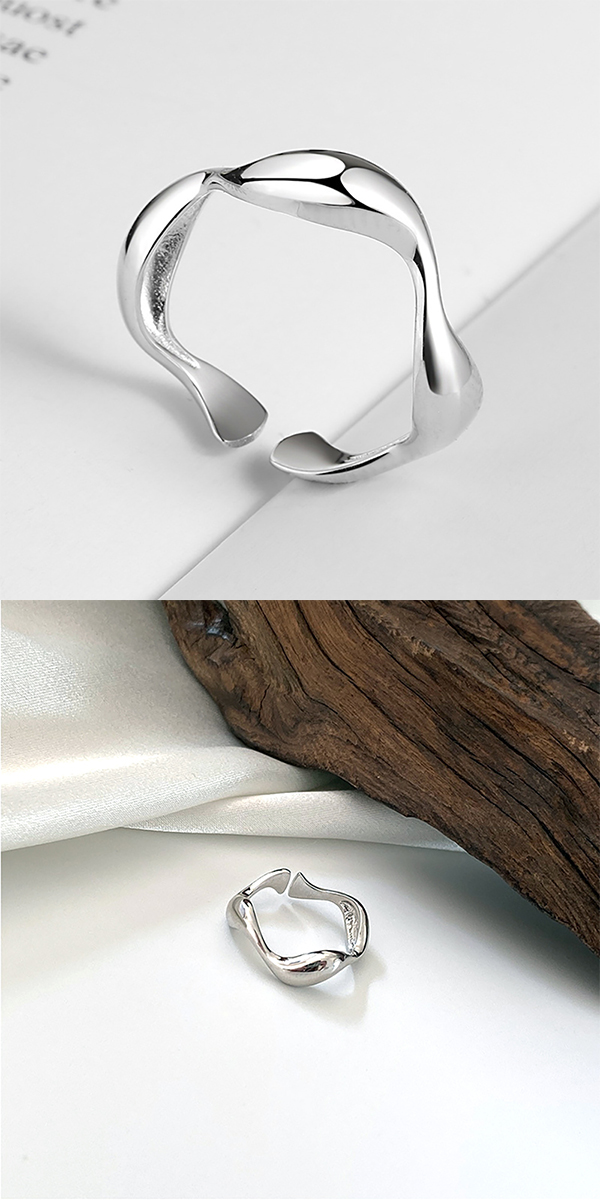 ウェーブ リング 指輪 wave ring シルバー ゴールド