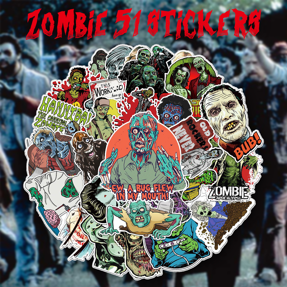  ゾンビ ステッカー1