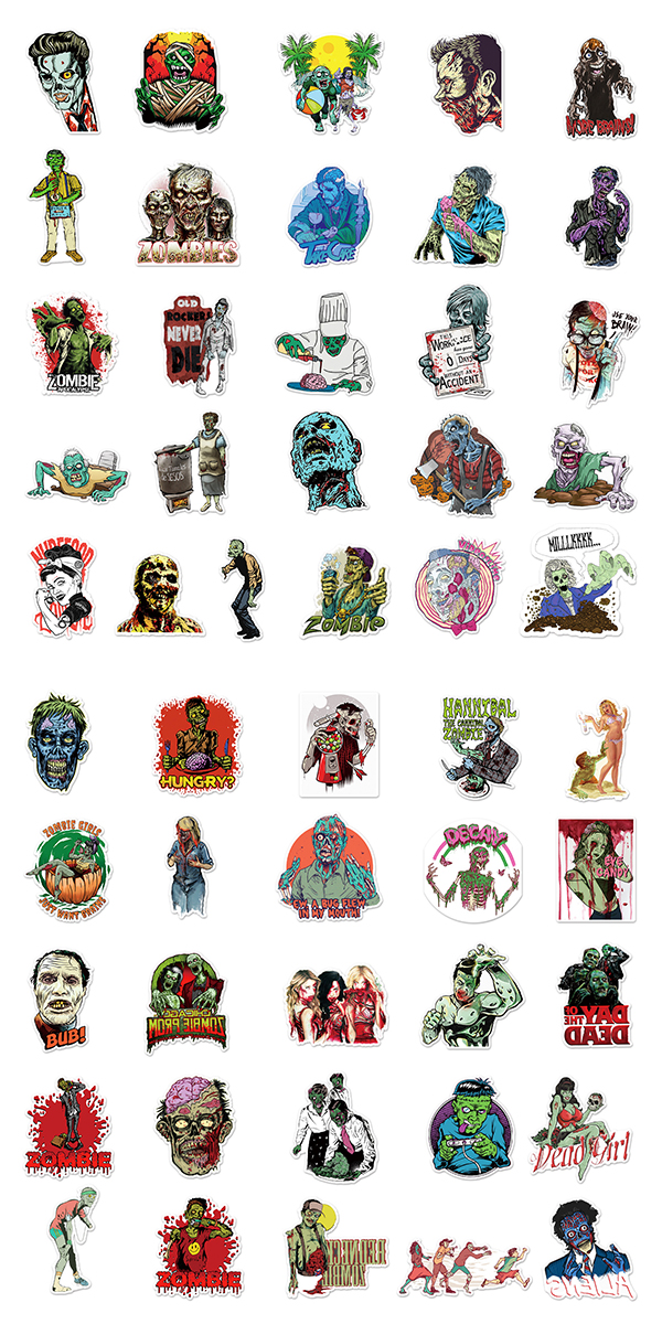  ゾンビ ステッカー2