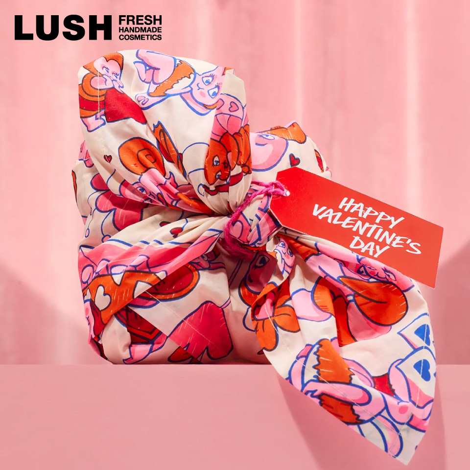 LUSH（ラッシュ） ラブ バグ ノットラップ Knot wrap 風呂敷 70cm