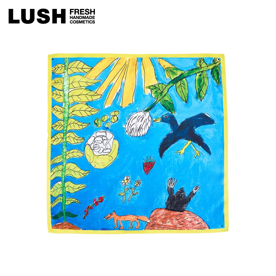 母の日 プレゼント LUSH ガーデンミューラル ノットラップ Knot wrap 風呂敷 50cm ラッピング ギフト ラッシュ 公式
