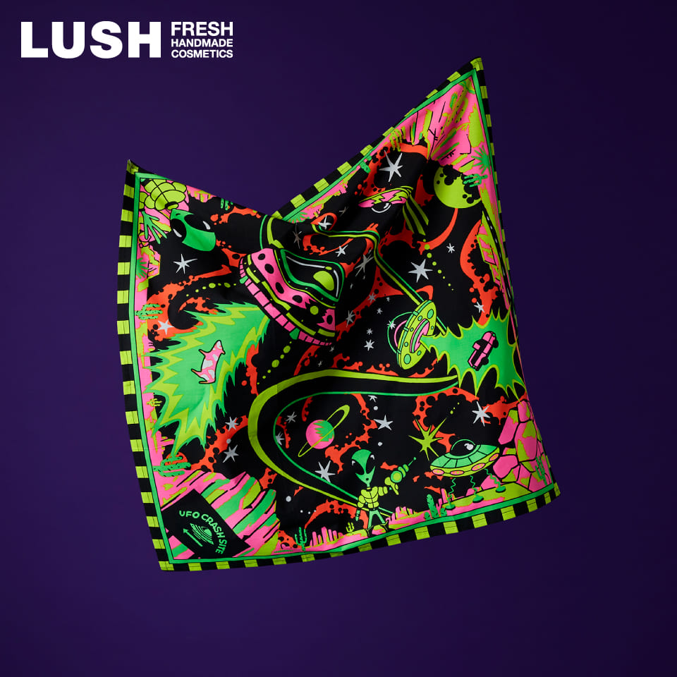 Yahoo! Yahoo!ショッピング(ヤフー ショッピング)LUSH ラッシュ 公式 ナイスプラネット アイルテイクイット ノットラップ ノットラップ ハロウィン 限定 風呂敷 Knot wrap ラッピング ギフト