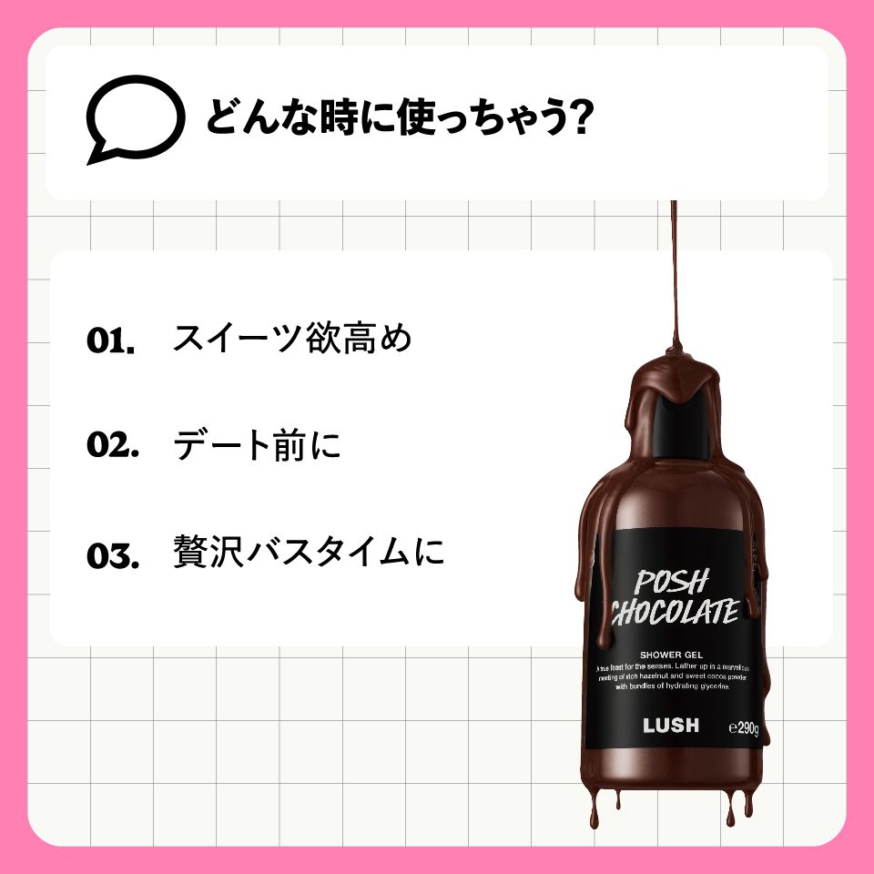 LUSH（ラッシュ） ポッシュチョコレート シャワージェル 560g ボディ