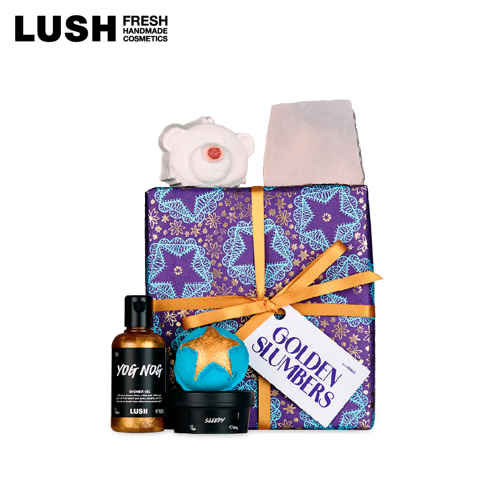 LUSH ゴールデンスランバー ギフト クリスマス プレゼント バスボム 入浴剤 ソープ シャワージェル ボディローション コスメ コフレ セット  ラッシュ 公式