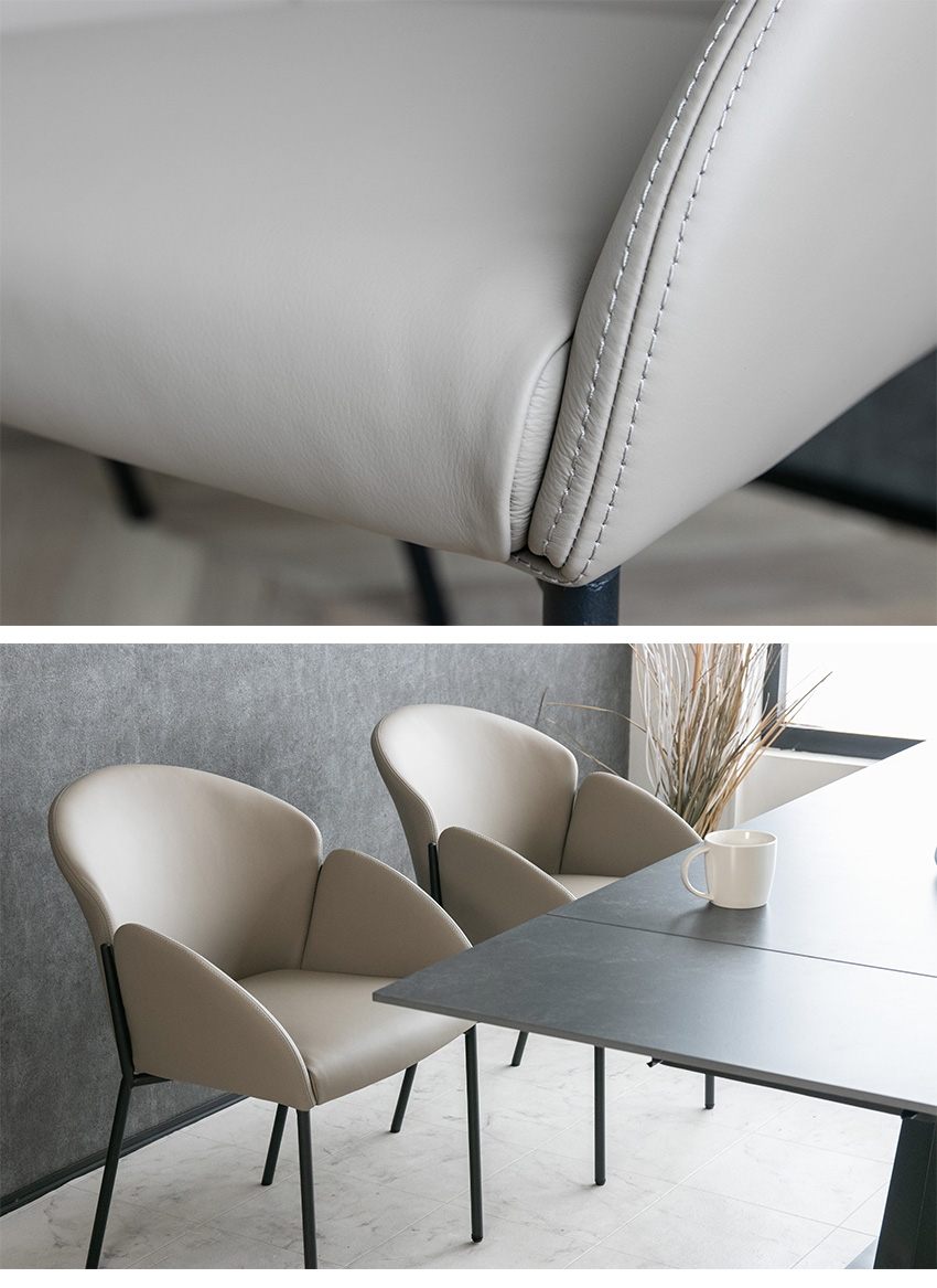 ダイニングチェア 2脚セット 本革 レザーチェア おしゃれ ダイニング