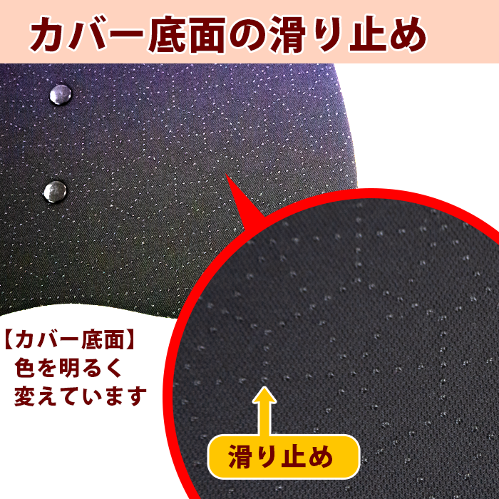底面に滑り止めがついています