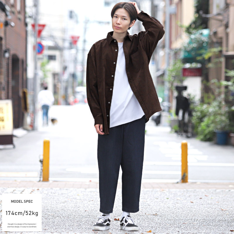 長袖シャツ メンズ ボトムス 韓国 韓国系 冬 秋 大人 ルーズ レギュラーカラー ルーズ 無地 コーデュロイ 1094 Luxstyle 通販 Yahoo ショッピング