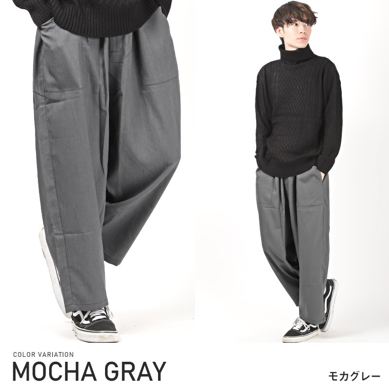 メンズ ボトムス ワイドパンツ オーバーサイズ ストリート 韓国 ワイドパンツ プリーツパンツ ボトムス 韓国 韓国系 タック