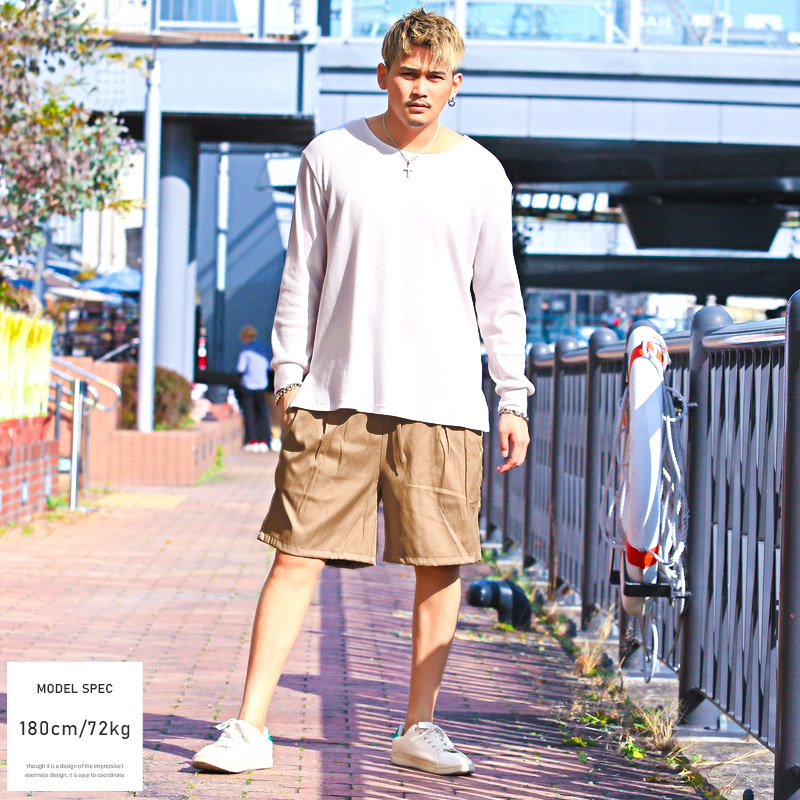 ショートパンツメンズハーフパンツシェフパンツ【無地シェフショーツ】ボトムスショーツ膝上短めワイドシルエット無地短パンシンプルカジュアルストリートおしゃれ春服夏服ビター系BITTER 10