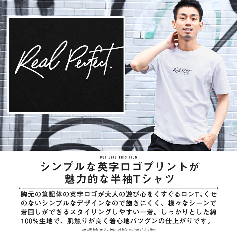 Tシャツ メンズ 半袖 ロゴ プリント 筆記体 英字 ワンポイント