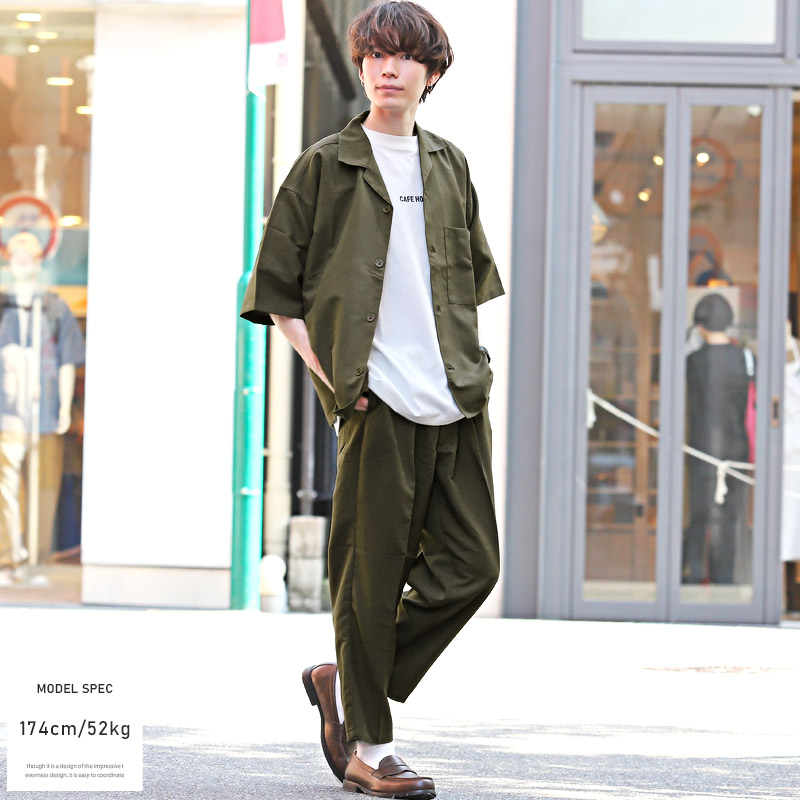 MOVESPORT 【THE ONE】ビッグシルエットシャツ （カーキ