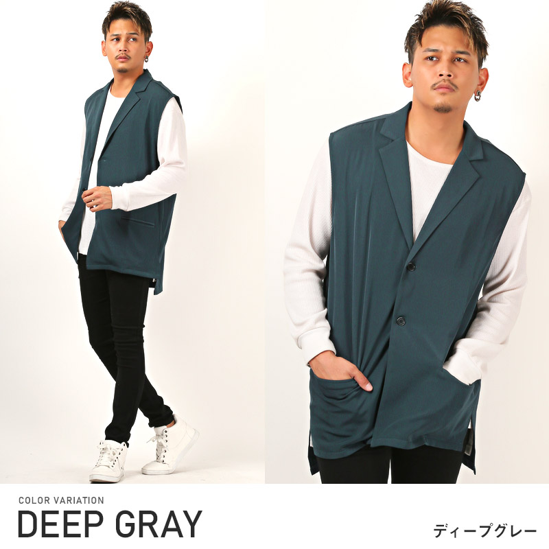 アーガ Aga Aga Black ノーカラーケープジャケット(505988778