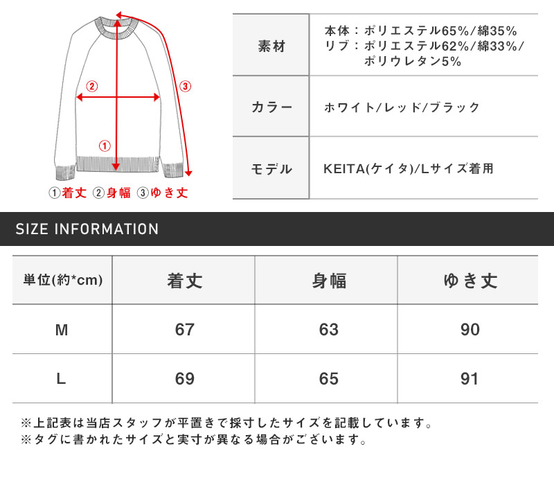 トレーナー メンズ スウェット 袖ロゴ 発泡プリント ラグラン メンズトレーナー スエット トップス 長袖 ビッグシルエット ドロップショルダー ホワイト レッド ブラック 春 秋 ストリート 韓国 aa-1914 13