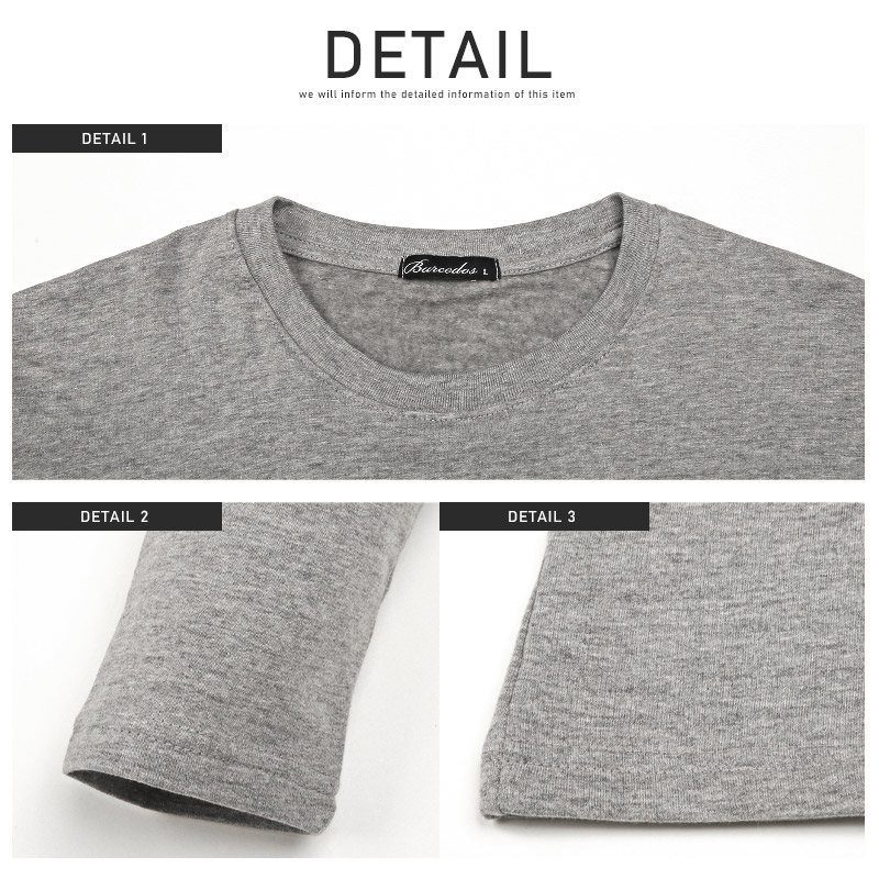 ロンT メンズ レディース 長袖Tシャツ 裏起毛 クルーネック 暖か ロンT メンズ レディース 長袖Tシャツ 裏起毛 クルーネック 暖か