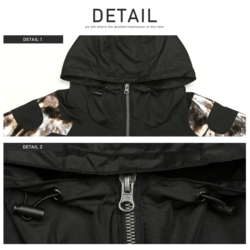 マウンテンパーカー メンズ ブルゾン 撥水 フード ロゴ ストリート