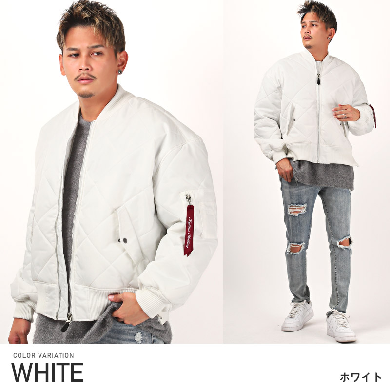 MA-1ジャケット メンズ ブルゾン キルティング ビッグシルエット 暖か｜lux-style｜02