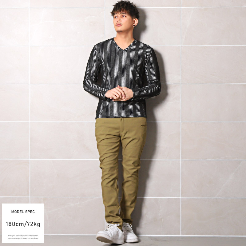 スキニーパンツ メンズ ストレッチ チノパン 接触冷感 無地 チェック イージーパンツ メンズパンツ ゴルフパンツ スーパーストレッチ 伸縮性 アウトドア ワンマイルウェア タイト ビター系 BITTER aa-2211 9