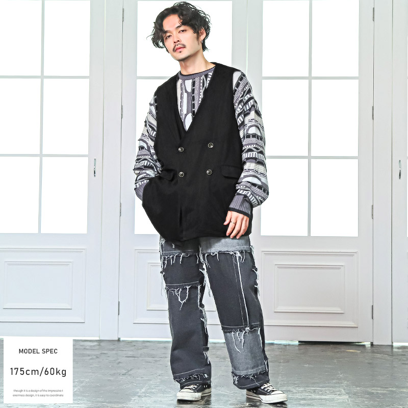 CCU メンズ　ベスト　スウェード 楽天市場】メンズ ベスト ダブルジップ 畦編み ドライバーズニット