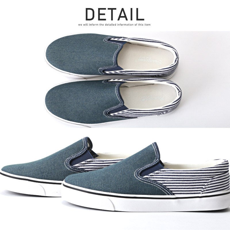 スリッポンメンズシューズスニーカーローカット靴キャンバス総柄メンズシューズペイズリーヒョウ柄デニムヒッコリーストリートカジュアルおしゃれ古着系紳士靴aa-2473 12