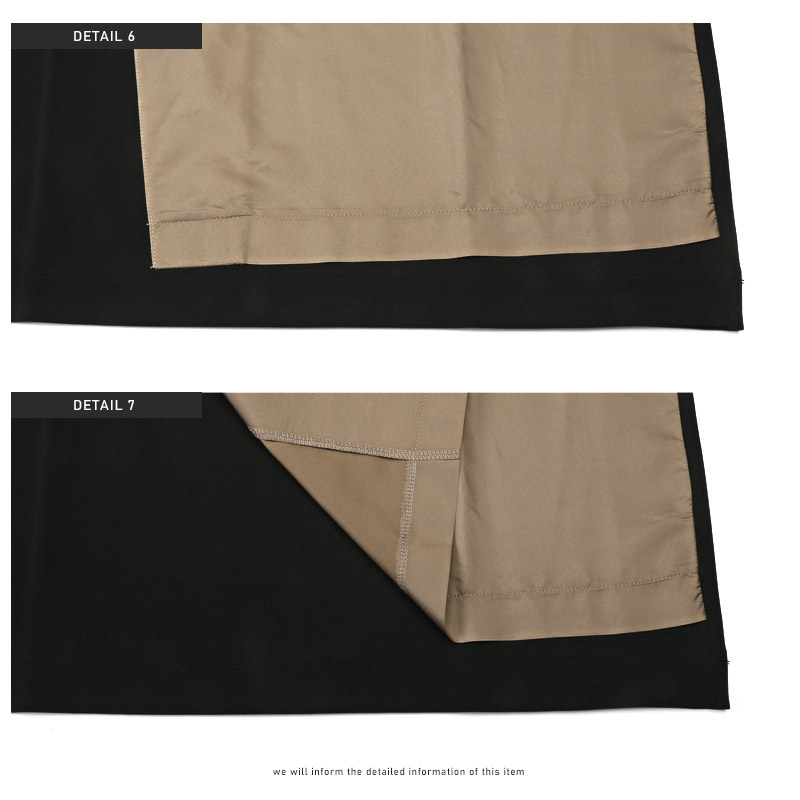 Tシャツ メンズ 5分袖 ビッグシルエット バイカラー 異素材 配色 アシメ カジュアル｜lux-style｜15