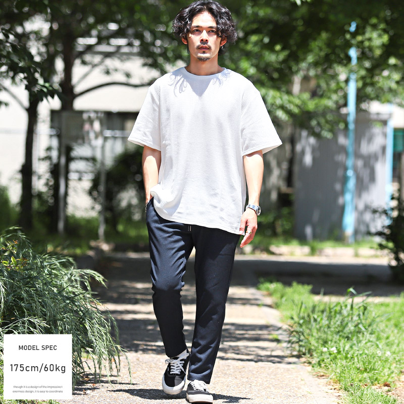 アンクルパンツ メンズ スラックス イージーパンツ 冷感 クール