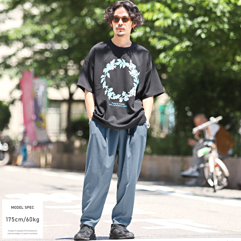 テーパードパンツ メンズ スラックス ワイドパンツ イージー