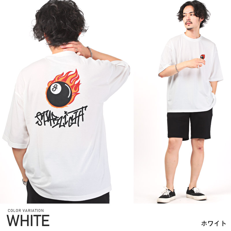 セール Tシャツ メンズ 半袖 ビッグシルエット 刺繍 バック