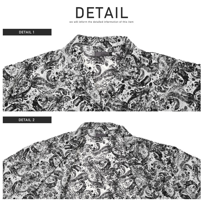 新品DELUXE 24ssBAROCK-S shirts ペイズリー半袖シャツL セール】BAROCK-S（シャツ/ブラウス）｜DELUXE（デラックス）の