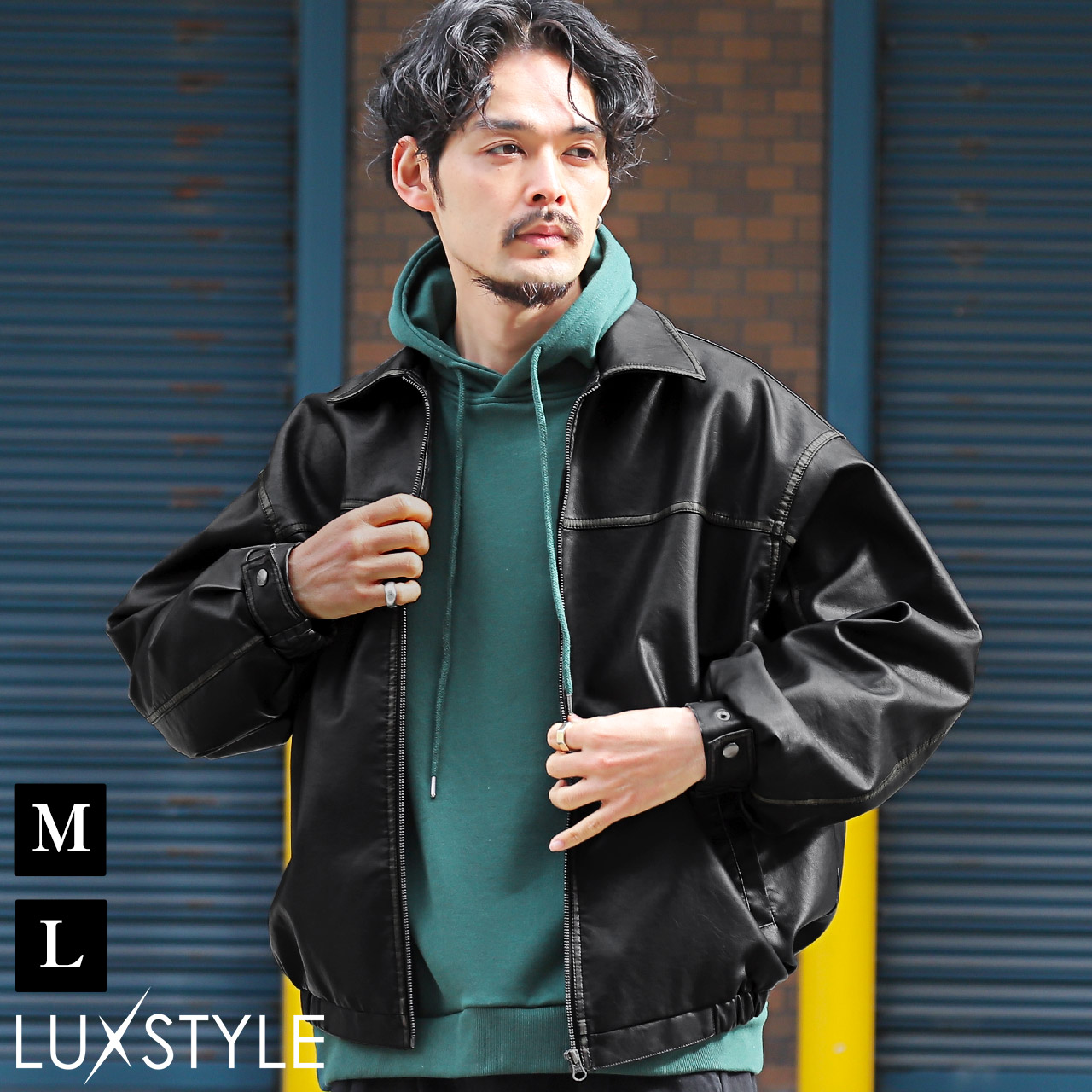 【春レザー】FABULOUS 本革　短丈　レザージャケットM-L　メンズ tanimuratuwhan_nxd2231