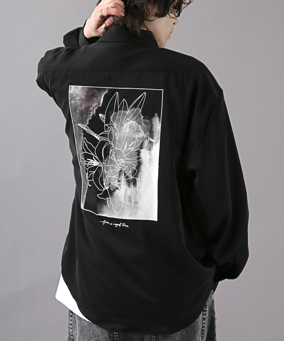 Black & White 長袖シャツ 新品未使用 ストレッチソフトドライTシャツ(長袖)(小林陵侑選手コラボモデル