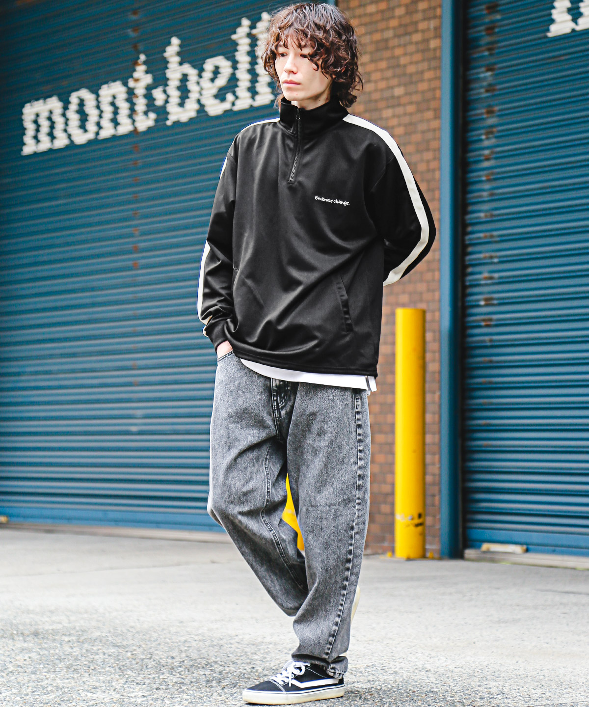 ★美品★ BEAMS GOLF トラックジャケット ジップアップ 刺繍ロゴ おしゃれスタ ジャージ half zip track jacket/フロントロゴ刺繍