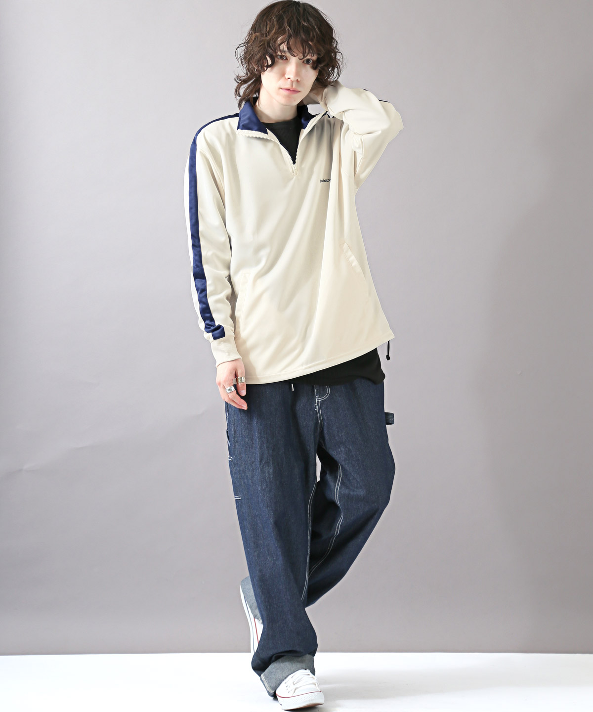 ★美品★ BEAMS GOLF トラックジャケット ジップアップ 刺繍ロゴ 美品】ビームスゴルフ トラックジャケット ジップアップ 刺繍ロゴ