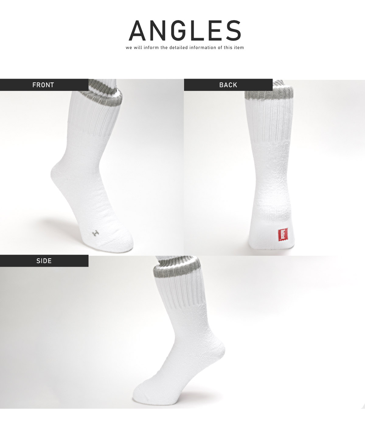 Healthknit ヘルスニット 3P ソックス ジャガード クォーター 25