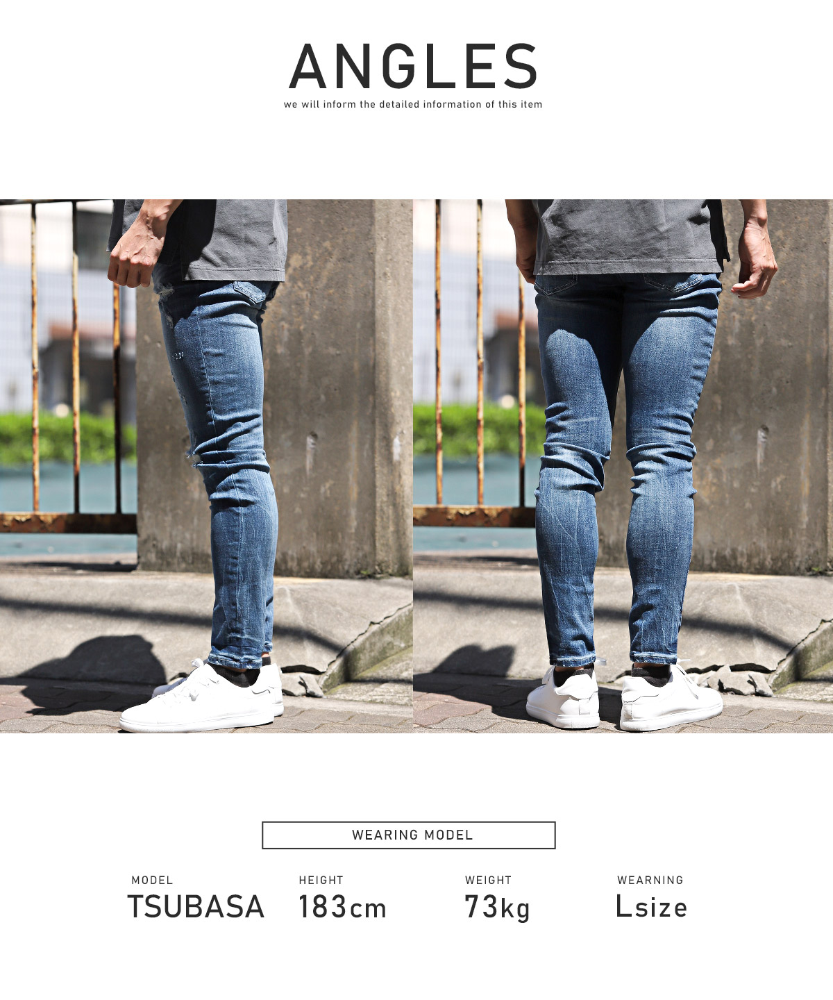 デニムパンツ メンズ ダメージ加工 スキニー ストレッチ ジーンズ