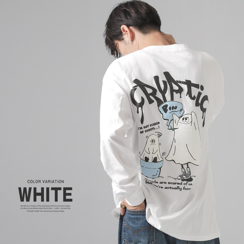 ロンT メンズ レディース 長袖 Tシャツ 春 夏 秋 発泡プリント