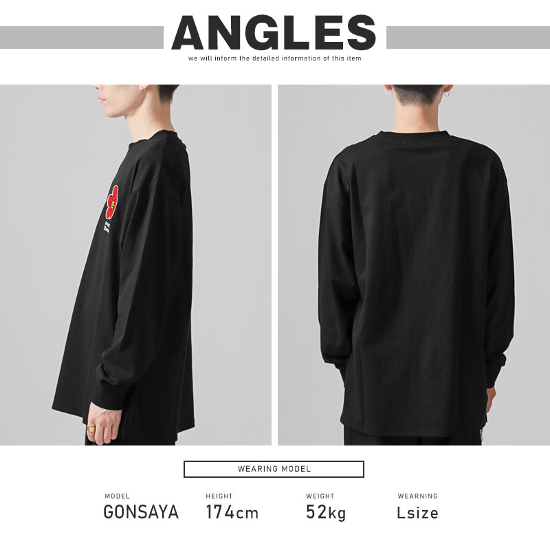 ロンT メンズ レディース 長袖 Tシャツ 春 夏 秋 トップス 刺繍 ワン