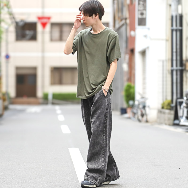 デニムパンツ ワイドパンツ メンズ ジーンズ バギー ビンテージ